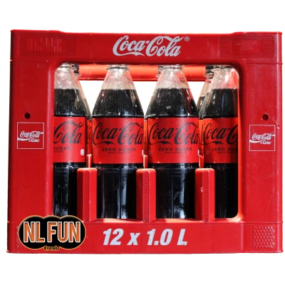 Krat Coca cola zero  12 x 1 ltr